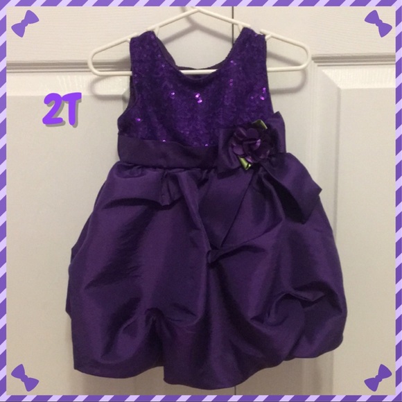 Youngland Other - Purple Sequin Top Bubble Dress